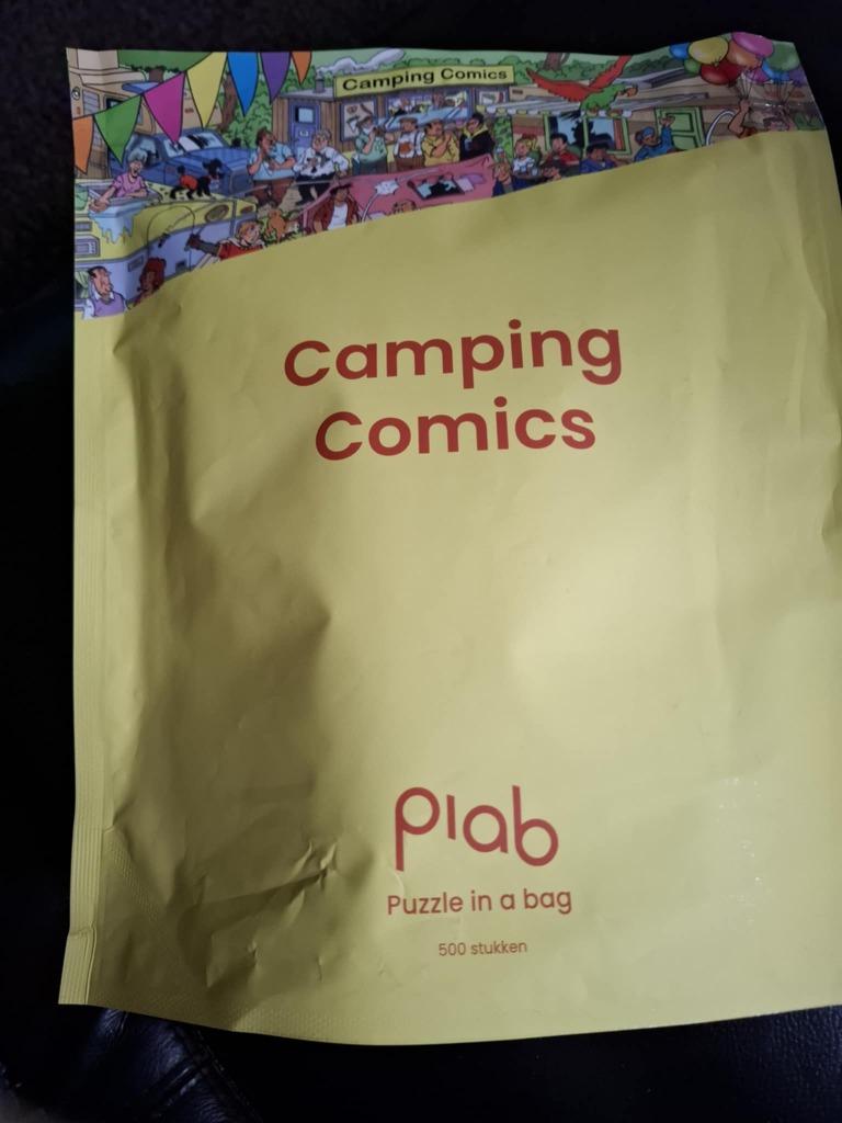 Puzzel van camping comics, Ophalen of Verzenden, Nieuw, Steve Van Bael