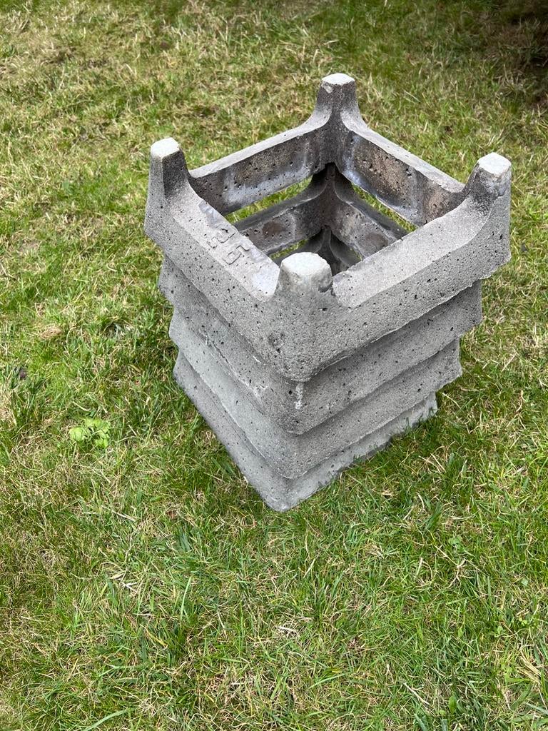 Chapeau cheminée béton, Enlèvement, Utilisé