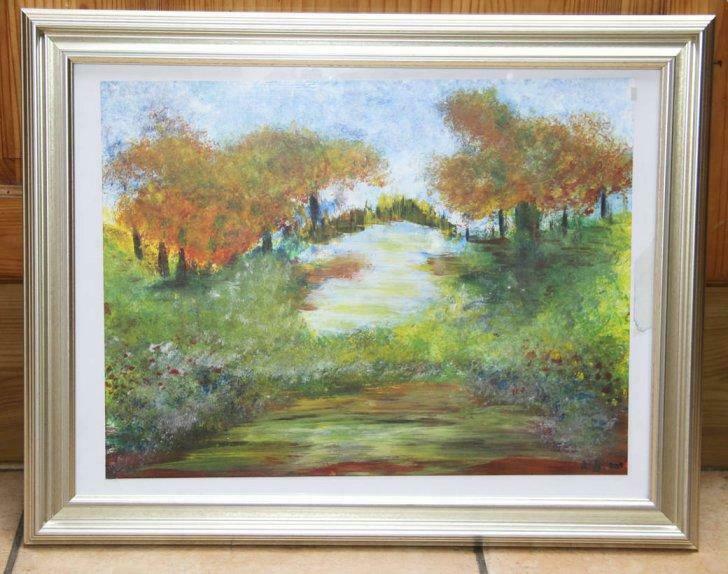 Tableau 19_ «La fin de l’été»_peinture à l’eau, Antiek en Kunst, Ophalen of Verzenden