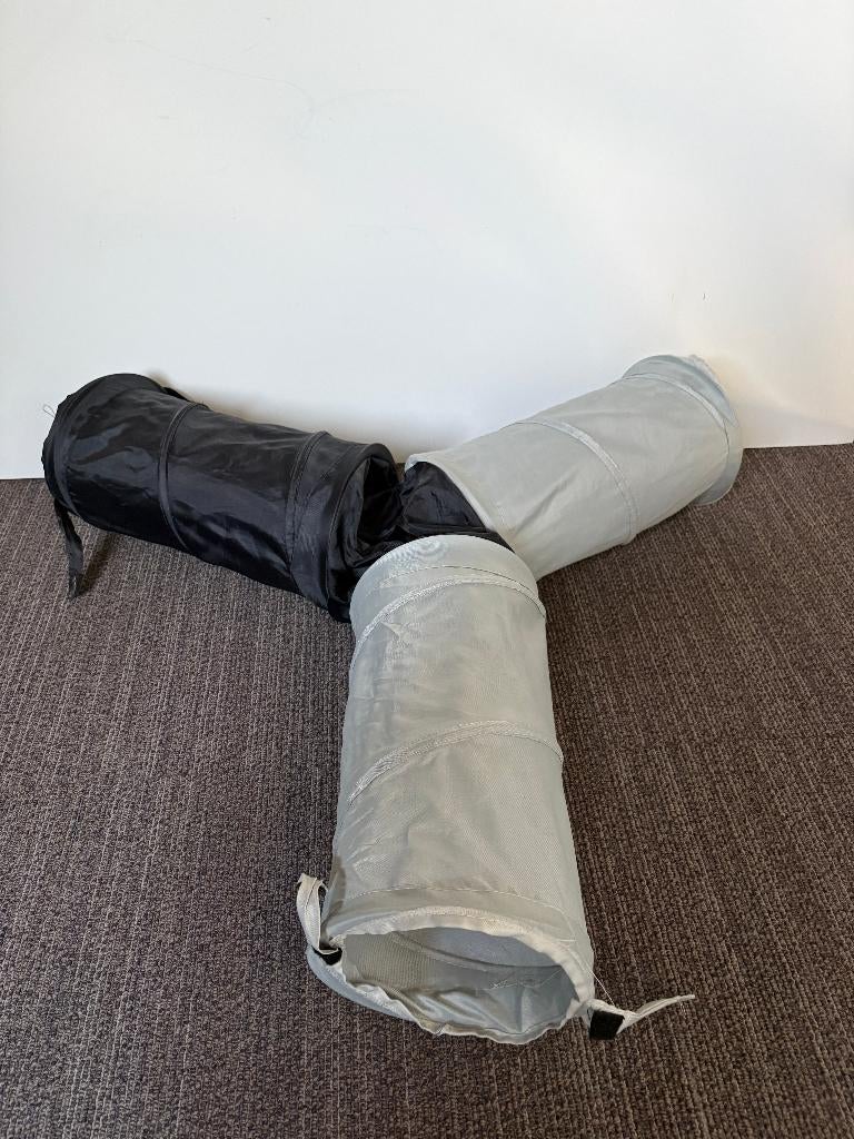 Knaagdier en Konijnentunnel Nylon: 4Uitgangen 3 x 18ø x 47cm, Dieren en Toebehoren, Knaagdieren en Konijnen | Hokken en Kooien