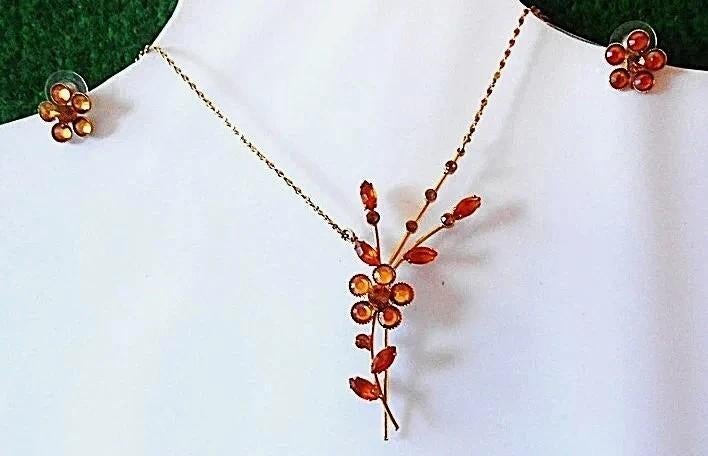 Avon collier et boucles ,fini doré à l'or fin-EN PROMO, Enlèvement ou Envoi, Neuf, Or, Or