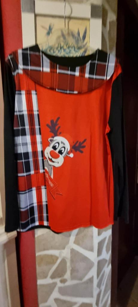 Jolie tunique de NOEL, avec un beau petit Renne TXL, Neuf, Taille 46/48 (XL) ou plus grande, Sans marque, Autres couleurs