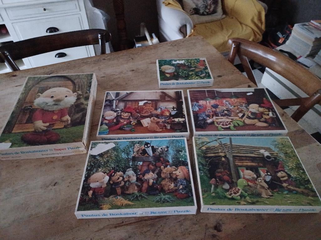 Puzzels 25/35 en 63 stukken PAULUS DE BOSKABOUTER, Ophalen of Verzenden