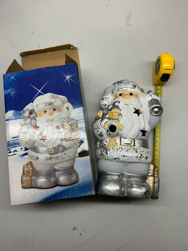 Père Noël 25 cm, lampe à vent, décoration de Noël, photoph., Divers, Enlèvement ou Envoi, Comme neuf