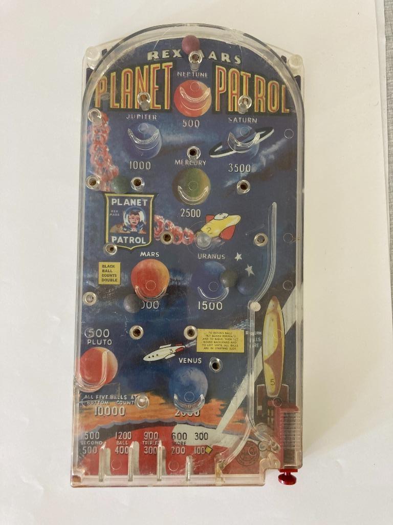 Flipper bingo bagatelle Planet Patrol rex Mars Marx speelgoe, Ophalen of Verzenden, Gebruikt
