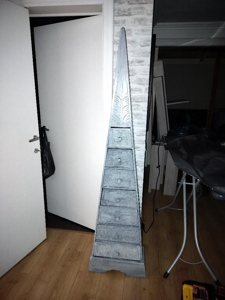 Pyramide houten opbergkast  met lades, 5 tiroirs ou plus, Enlèvement, Comme neuf