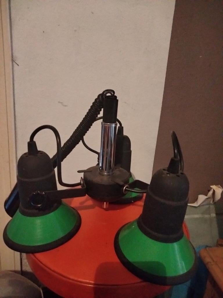 Vintage  luster, lamp met optrek systeem, Ophalen of Verzenden, Zo goed als nieuw
