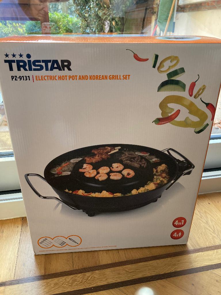 Ensemble de grillades et de marmites coréens Tristar PZ-9131, Enlèvement, Neuf, Gril de table