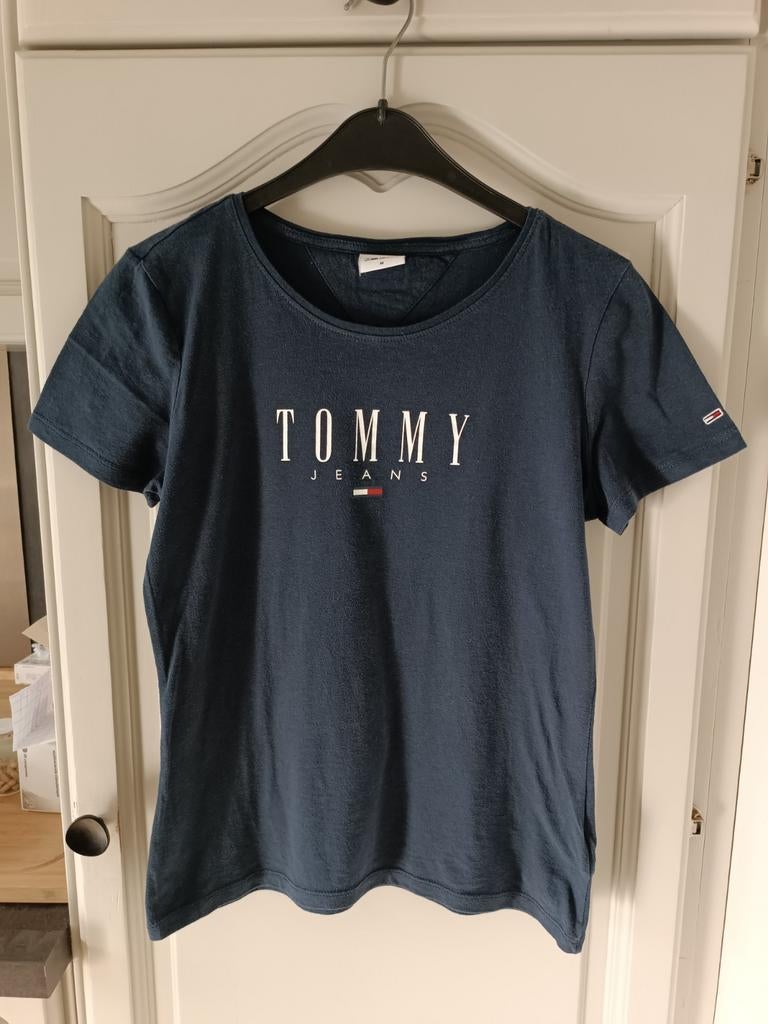 Tommy Jeans T-shirt met opschrift, Ophalen of Verzenden, Blauw