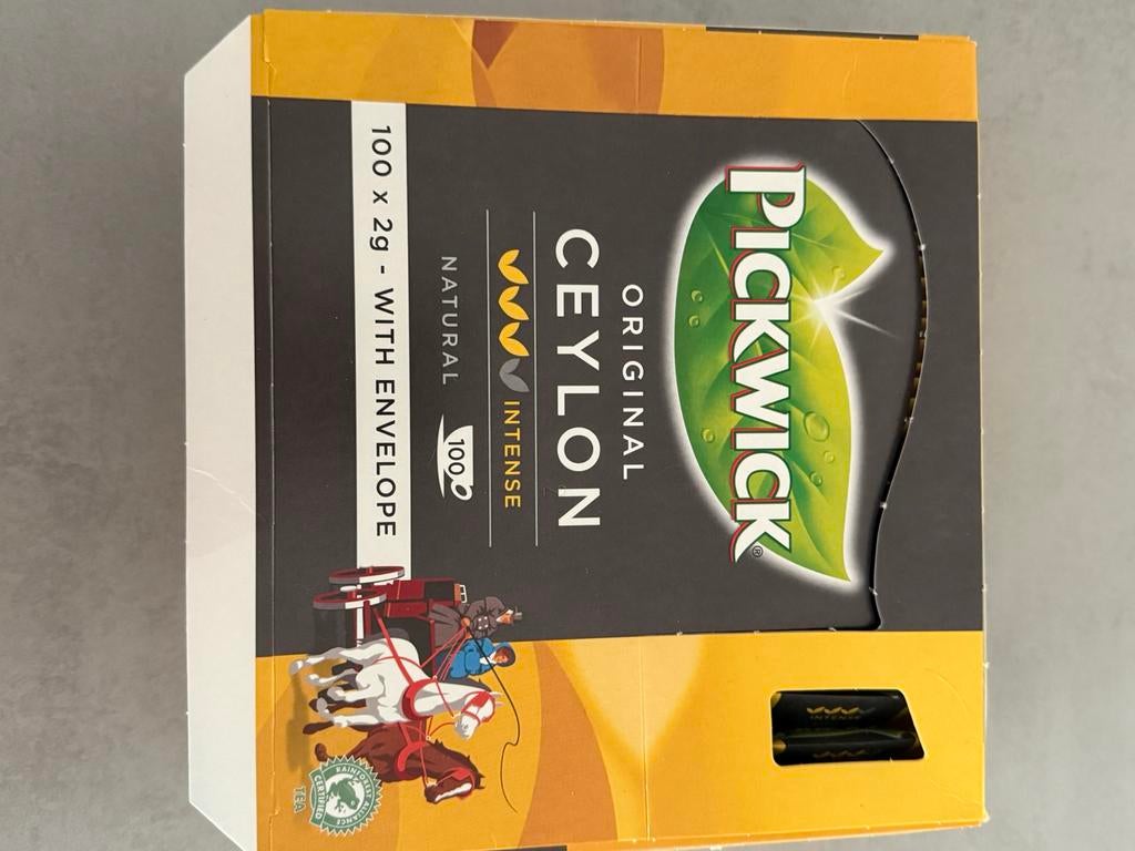 Thee Pickwick ceylon, Ophalen