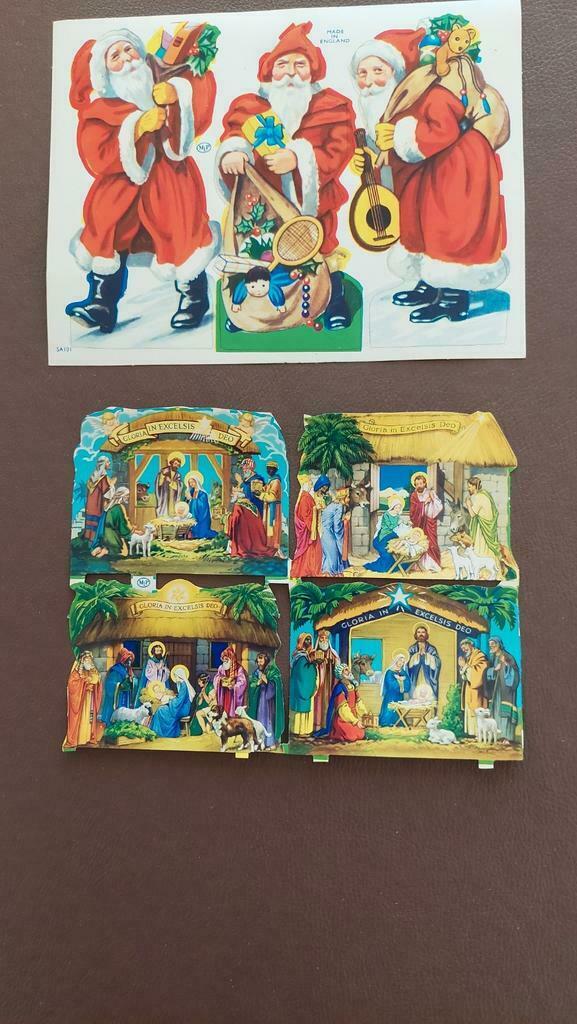 Poëzieplaatjes Kerstmis 3 blaadjes, Verzamelen, Poëzieplaatjes, Ophalen of Verzenden