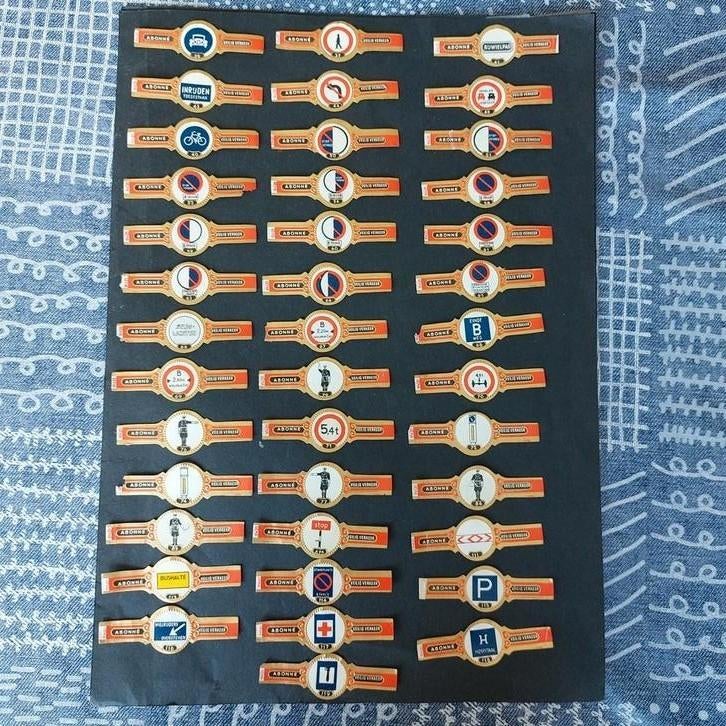 Lot sigarenbandjes Abonné : veilig verkeer, Verzamelen, Verzenden, Zo goed als nieuw, Sigarenbandjes