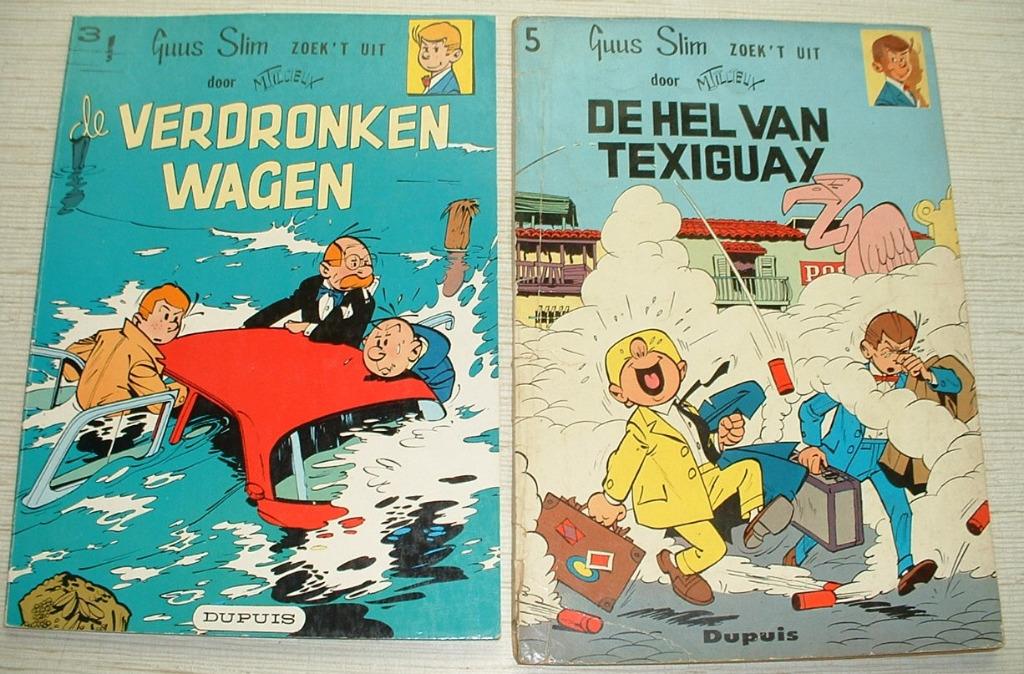 strips guus slim dupuis uitgave 1e druk en herdruk, Livres, BD, Plusieurs BD, Enlèvement ou Envoi