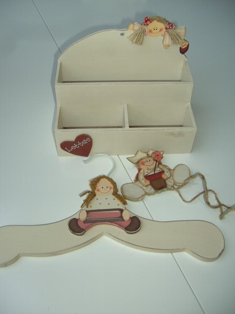 KINDERKAMER 3 DLG SET, LETTERS BAK, KLEERHANGER, HANGERS SET, Enlèvement ou Envoi, Neuf, Décoration murale