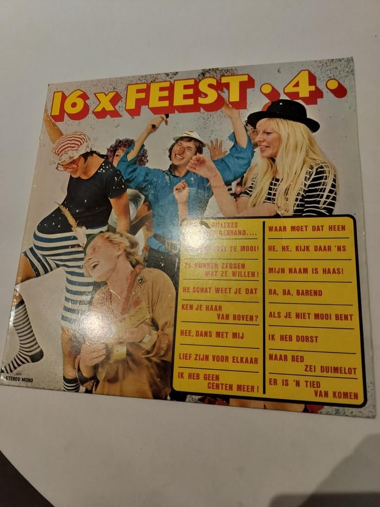 Zeer goede lp  16 x feest 4, Ophalen of Verzenden, Zo goed als nieuw, LP
