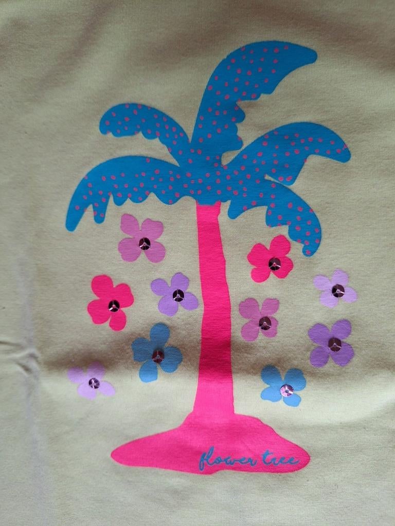 Someone fluogele shirt palmboom 122, Kinderen en Baby's, Gebruikt, Meisje, Ophalen of Verzenden, Someone