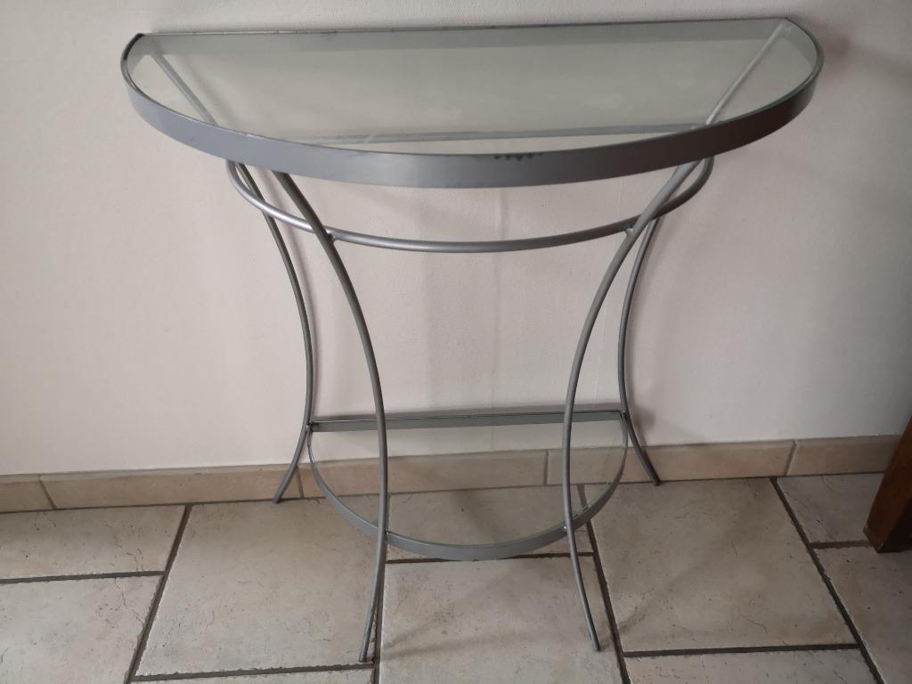 Table murale, Verre, 50 à 100 cm, Enlèvement, Utilisé