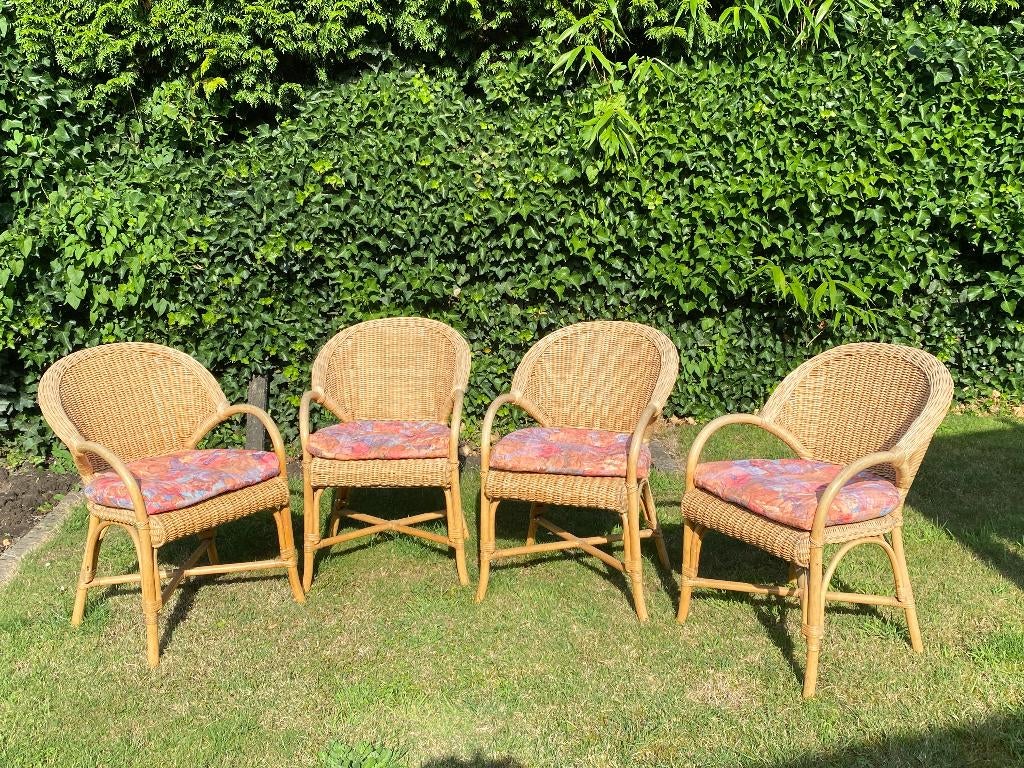 Rotan tuinzeteltjes, Ophalen, Gebruikt, Rotan