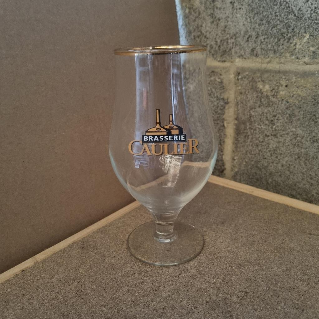 Verre Brasserie Caulier, Enlèvement, Utilisé, Verre ou Verres, Autres marques
