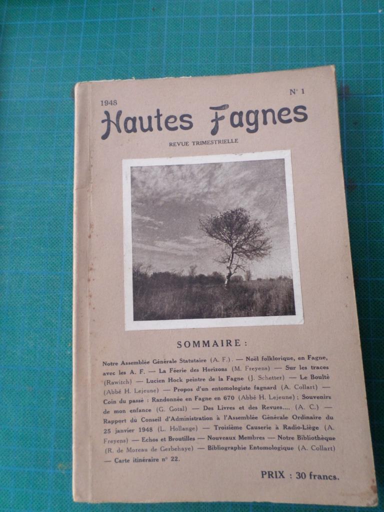 Hautes Fagnes – 1948 n 1 – fascicule XXIX, Autres marques, Enlèvement ou Envoi, Comme neuf, Autres types