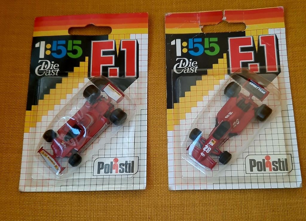 Ferrari f1 polistil  1:55 in blisterverpakking, Hobby en Vrije tijd, Modelauto's | Overige schalen, Zo goed als nieuw, Ophalen of Verzenden