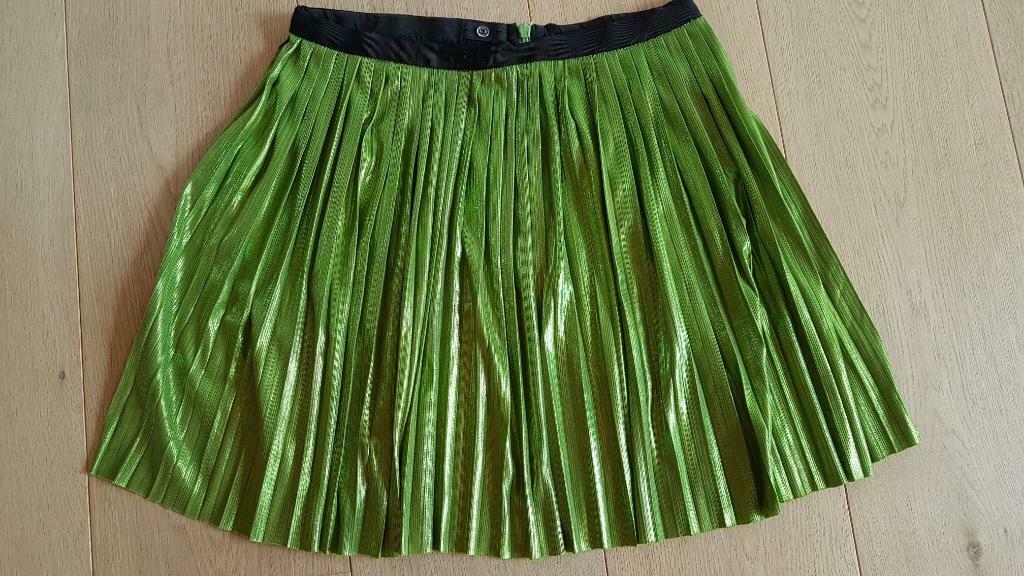 Groen plooi-rokje 'CKS' (maat: 14j), Kinderen en Baby's, Kinderkleding | Maat 164, Meisje, Ophalen of Verzenden, Jurk of Rok, CKS