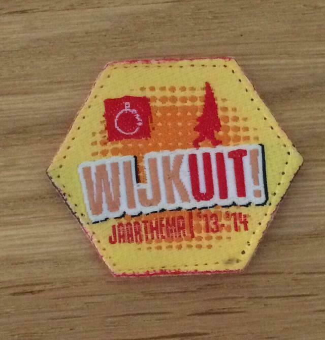 patch chirouniform Wijk Uit jaarthema 2013 2014, Ophalen of Verzenden, Nieuw