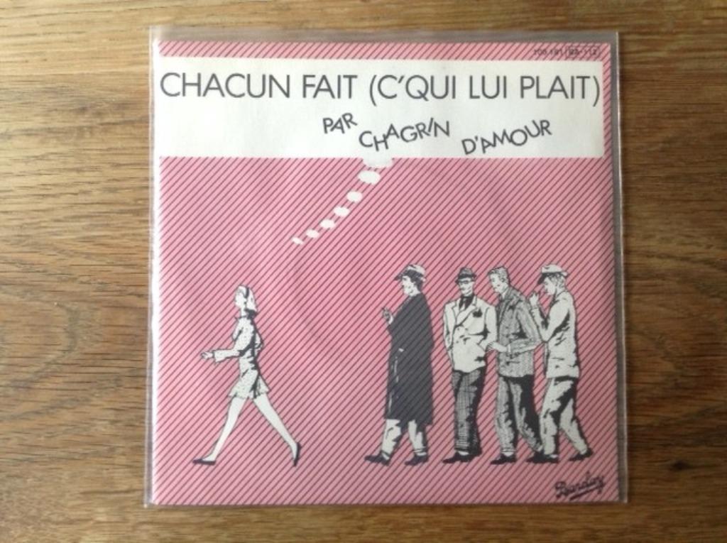 single chagrin d'amour, Enlèvement ou Envoi, 7 pouces, Pop, Single