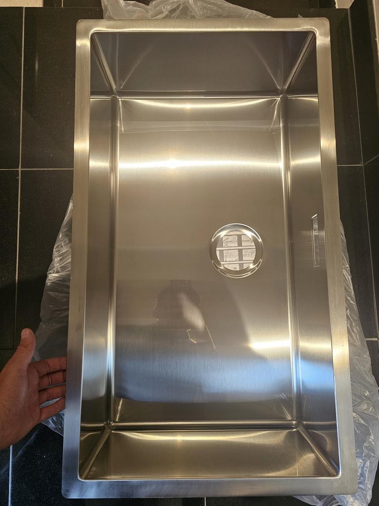 Inox onderbouwspoeltafel / lavabo, Ophalen, Nieuw
