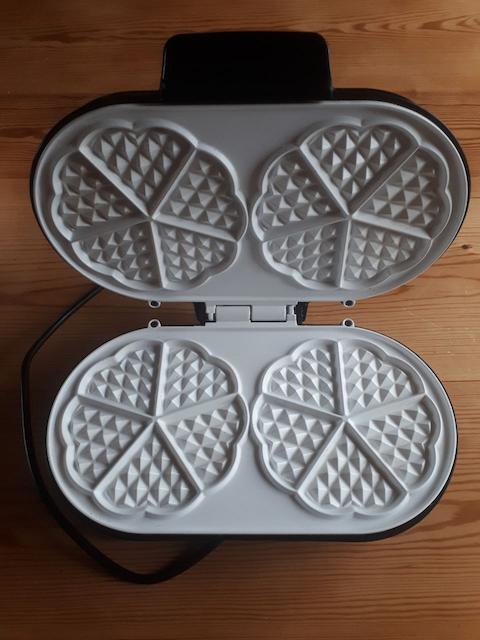 dubbel wafelijzer keramiek, Ophalen, Zo goed als nieuw
