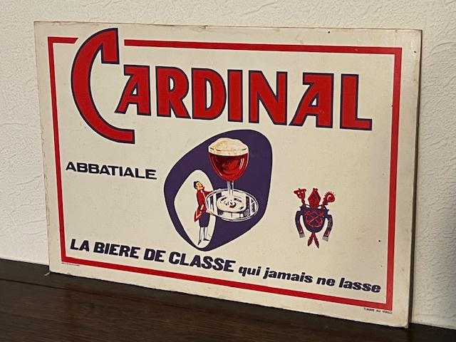 Oud kartonnen reclamebord Cardinal Bier, Ophalen