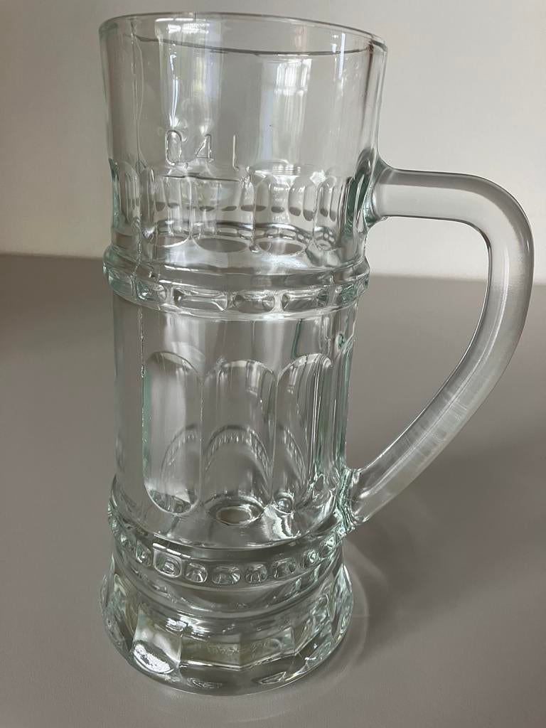 Antiek bierglas 0,4L, zwaar, 1977., Verzamelen, Biermerken, Ophalen of Verzenden
