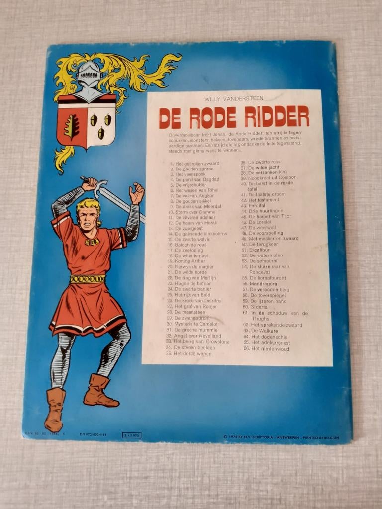 De Rode Ridder, herdrukken., Boeken, Gelezen, Willy Vandersteen, Ophalen of Verzenden, Meerdere stripboeken