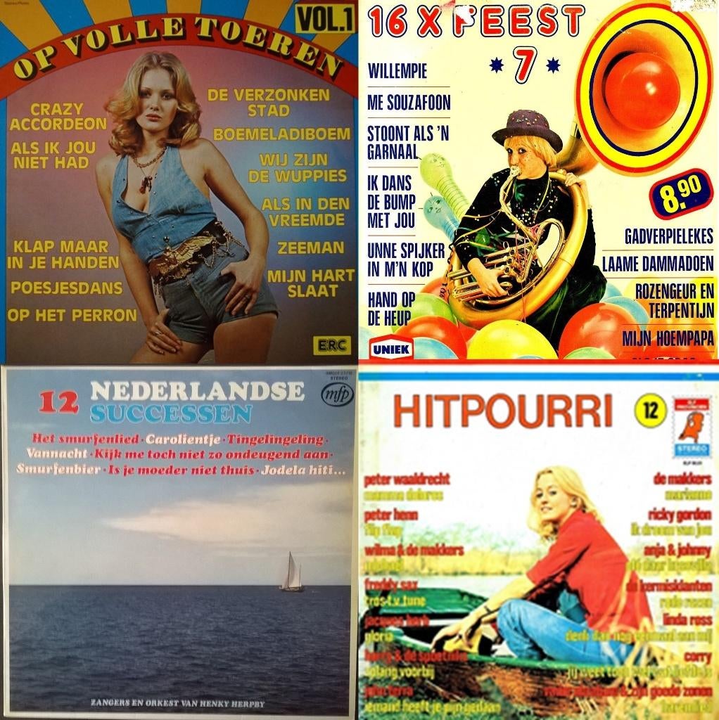 Set van 4 LP’s Hollandse Hits – Various’70, Ophalen of Verzenden, Gebruikt