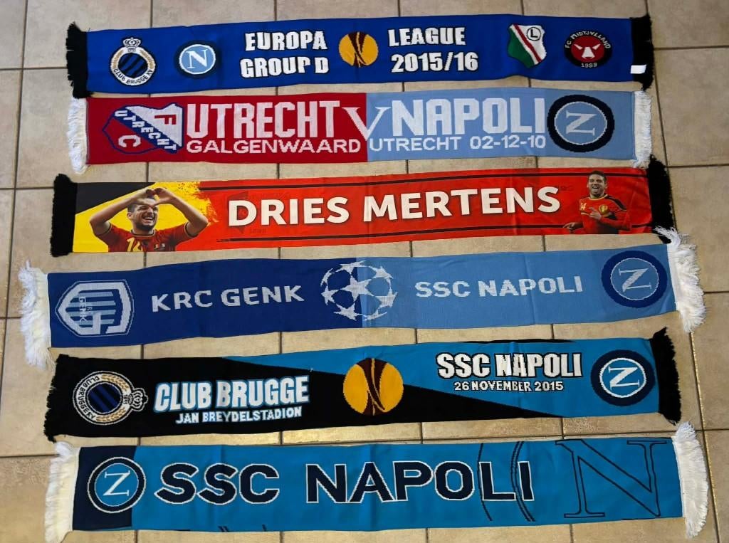 Lot Napoli sjaals voor verzamelaars, Verzenden, Nieuw, Vaantje of Sjaal