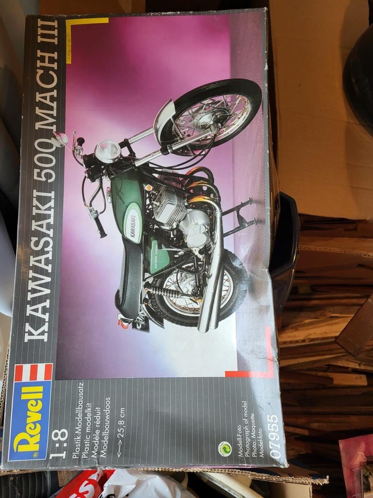 Kawasaki 500 mach 3 modelbouwpakket van revell, Ophalen, Zo goed als nieuw, Revell