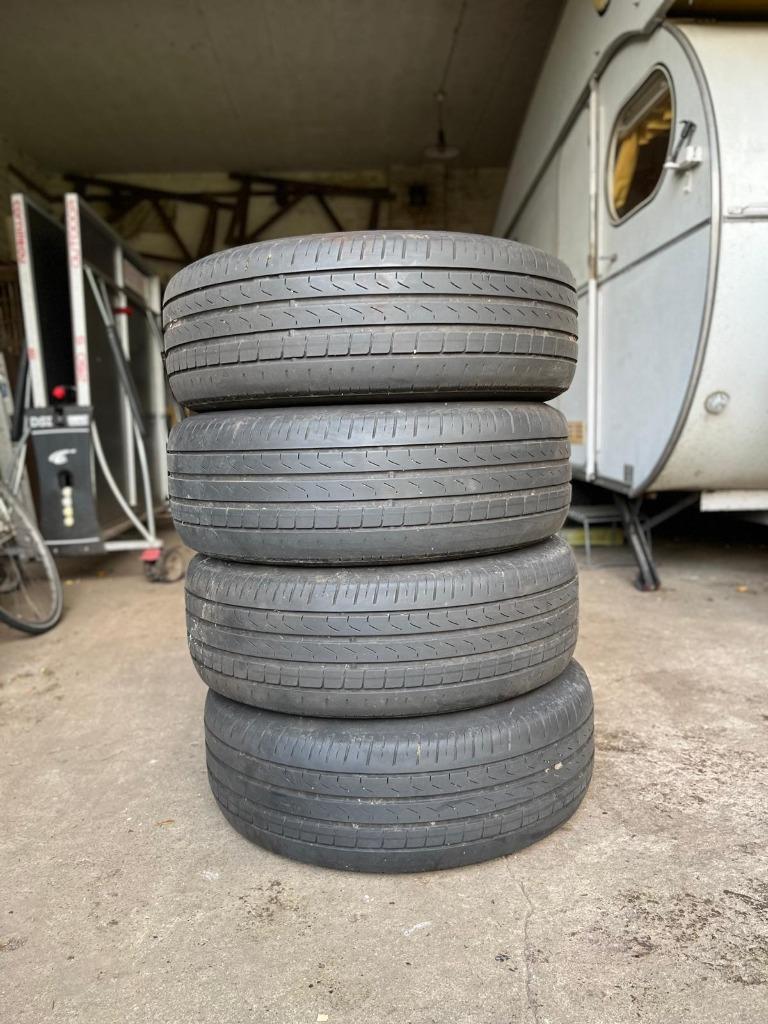 4 VW Sharan 6,5x16 ET33 5-gaats plaatmetalen velgen, Auto-onderdelen, Banden en Velgen, Ophalen, Gebruikt, 16 inch, Banden en Velgen