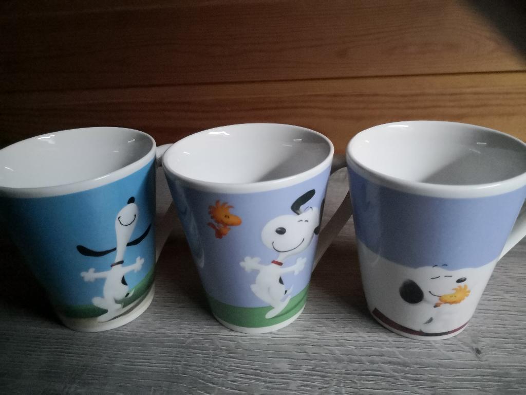 3-delige mokken set Snoopy, Verzamelen, Stripfiguren, Ophalen, Snoopy