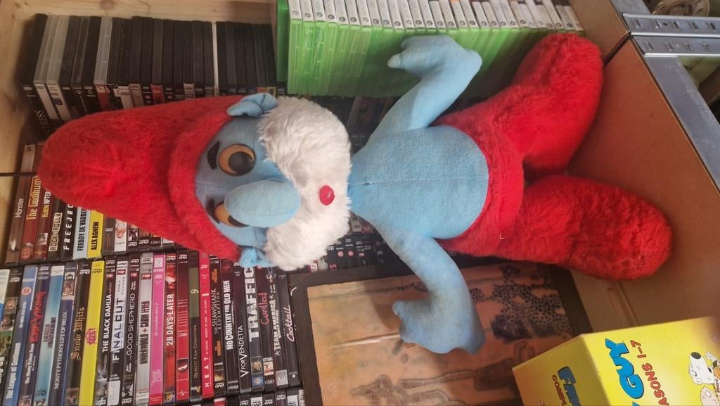 Grote Smurf Vintage Antiek Groot, Verzamelen, Beren en Cherished Teddies, Ophalen of Verzenden, Gebruikt