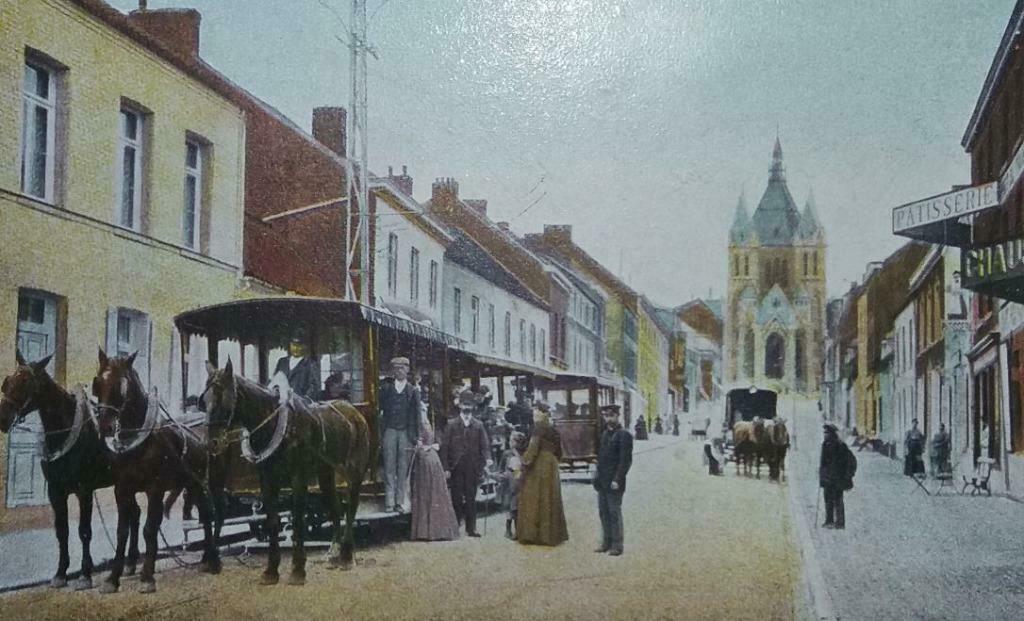 Carte Postale Bonsecours Grande Rue - Départ des trams, Collections, Enlèvement ou Envoi, Hainaut