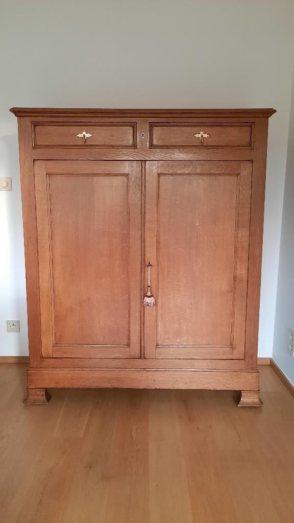Armoire en chêne massif* (2/2), 25 à 50 cm, Avec tablette(s), Moins de 150 cm, Enlèvement