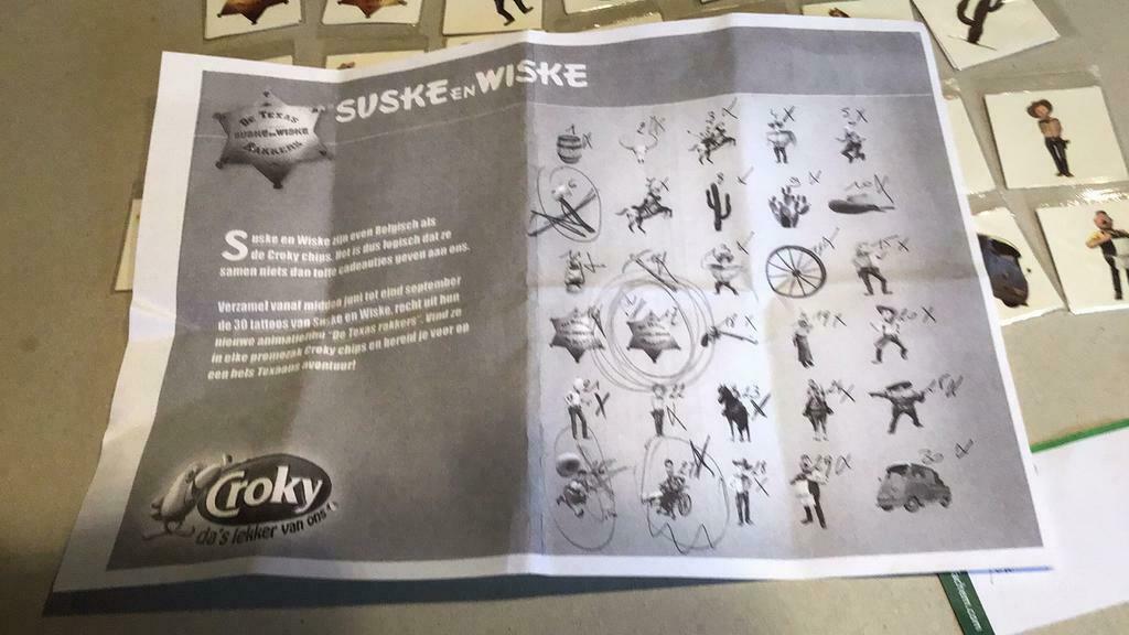 Suske en Wiske tattoo croky (x5.a), Ophalen of Verzenden, Suske en Wiske, Zo goed als nieuw