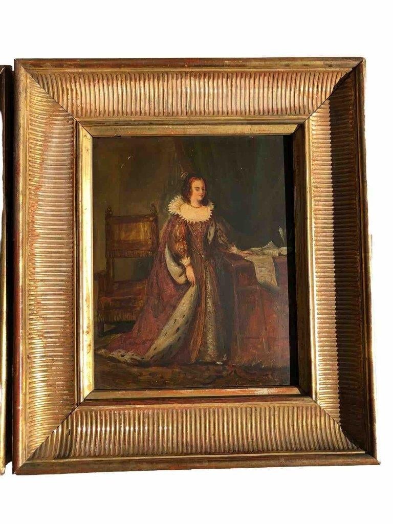 Schilderij uit de 19e eeuw - Koningin van Frankrijk -HSP, Verzenden