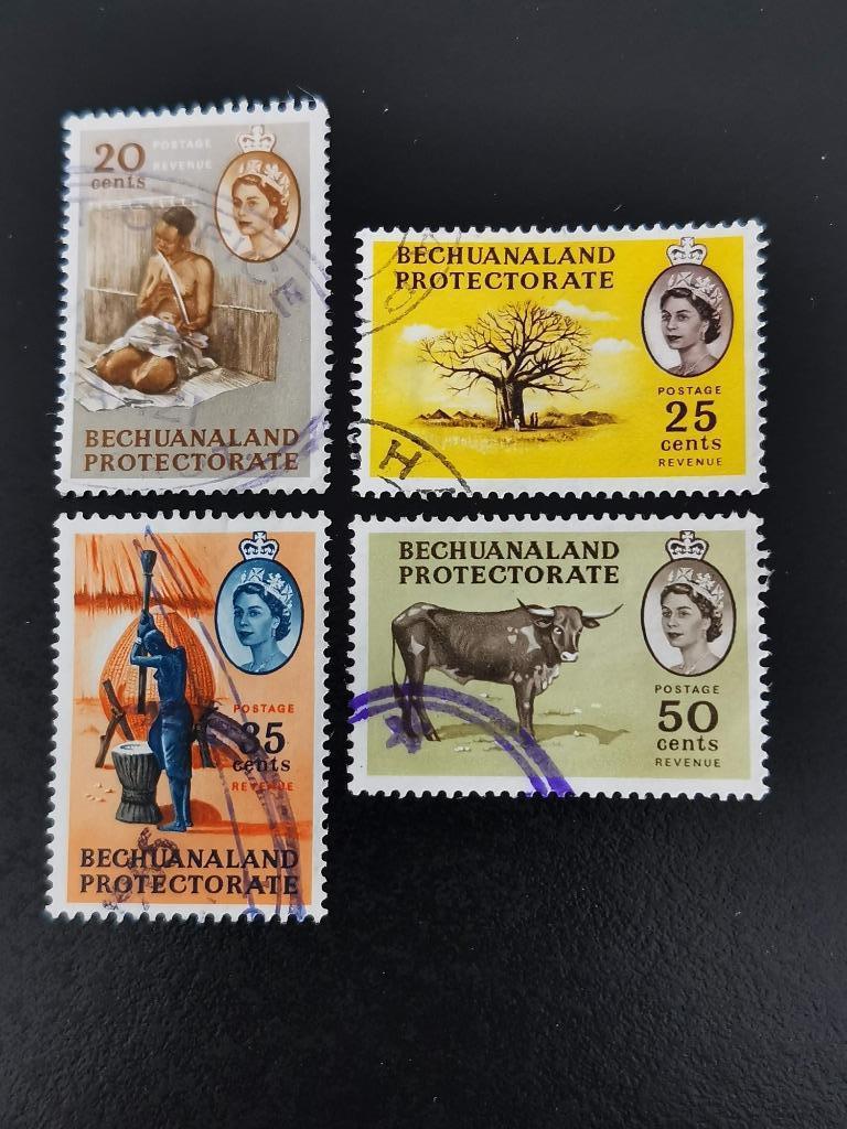 Bechuanaland 1961 - musique, arbre Baobab, bœuf..., Enlèvement ou Envoi, Autres pays, Affranchi