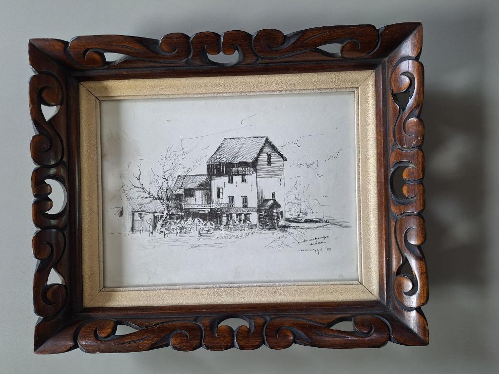 pentekening, Antiek en Kunst, Ophalen