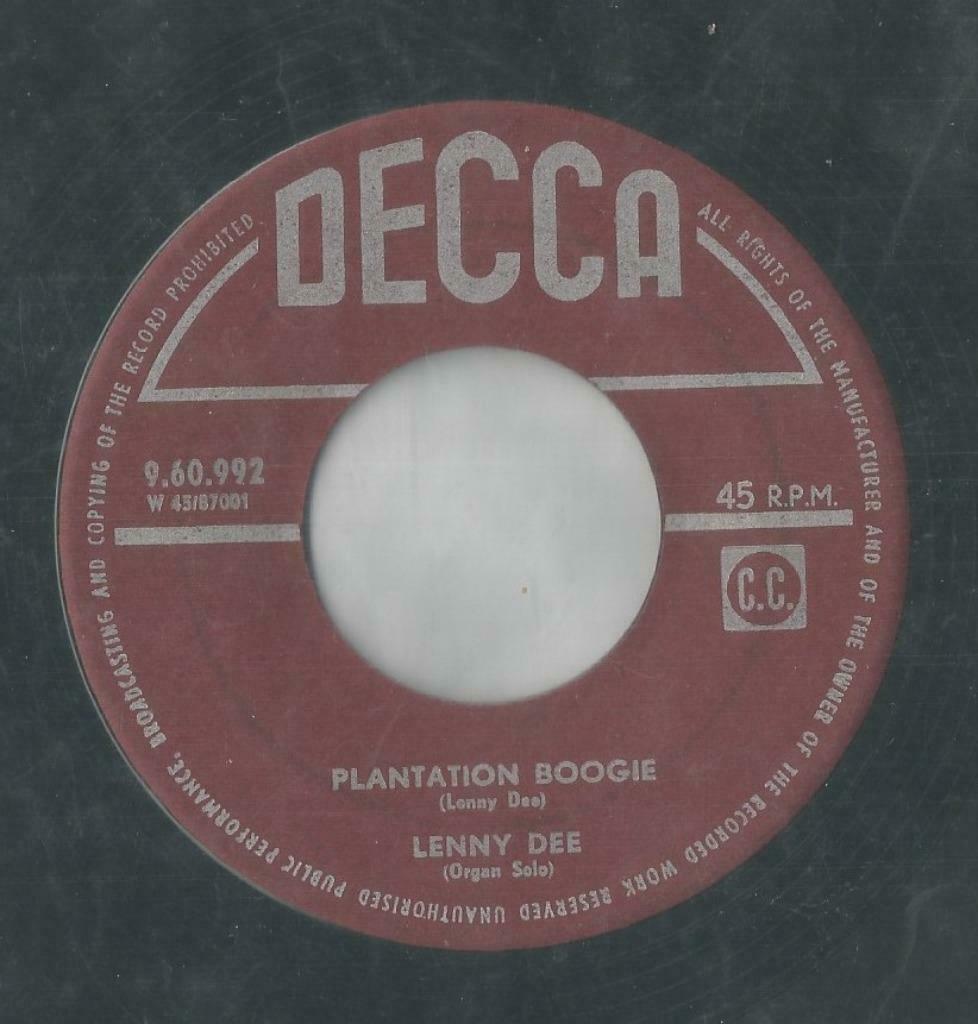 Lenny Dee – Plantation boogie / The birth of the blues – Sin, Enlèvement ou Envoi, Utilisé, Pop