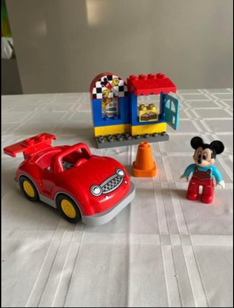 Lego Duplo Mickey garage (10829), Ophalen of Verzenden, Zo goed als nieuw, Duplo