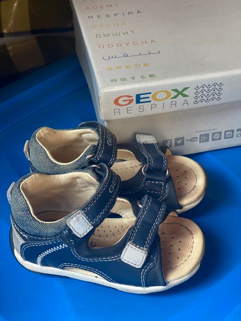 Sandalen geox maat 21, Kinderen en Baby's, Babykleding | Schoentjes en Sokjes, Gebruikt, Ophalen of Verzenden, Geox, Jongetje