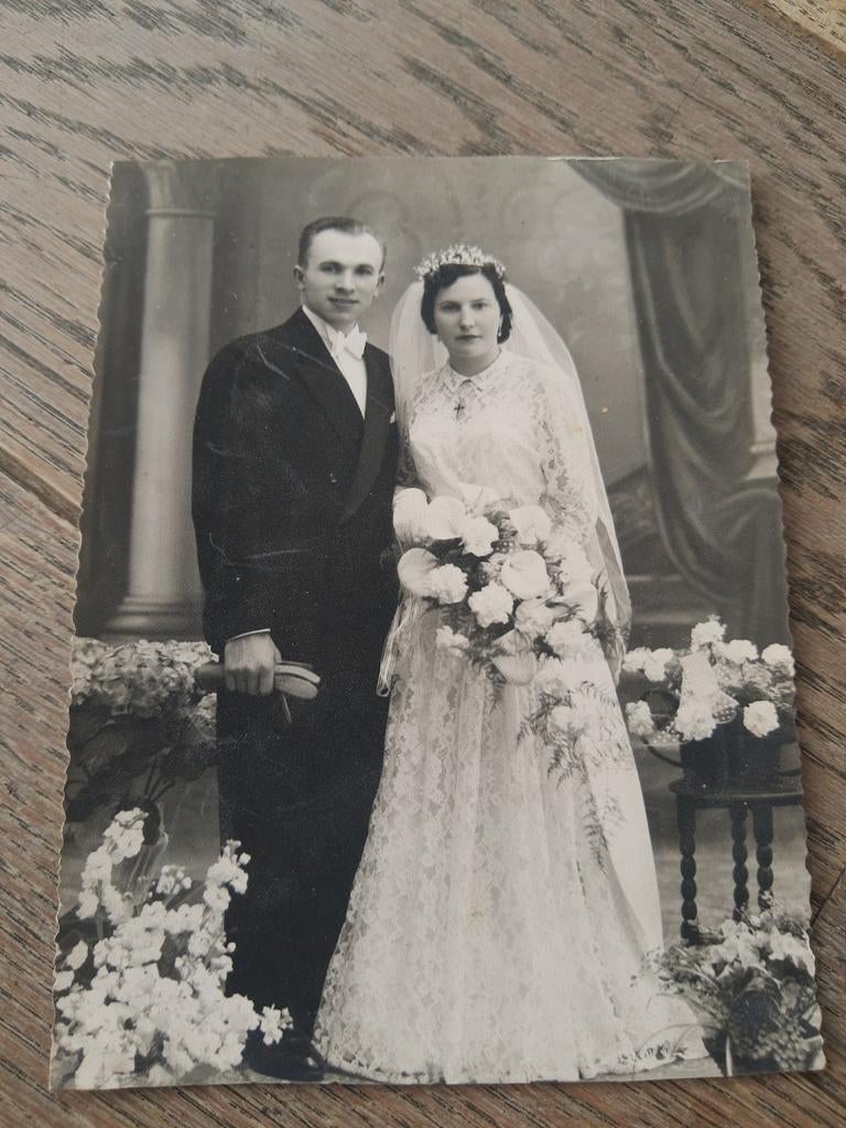 Oude huwelijksfoto, Ophalen of Verzenden, Zo goed als nieuw