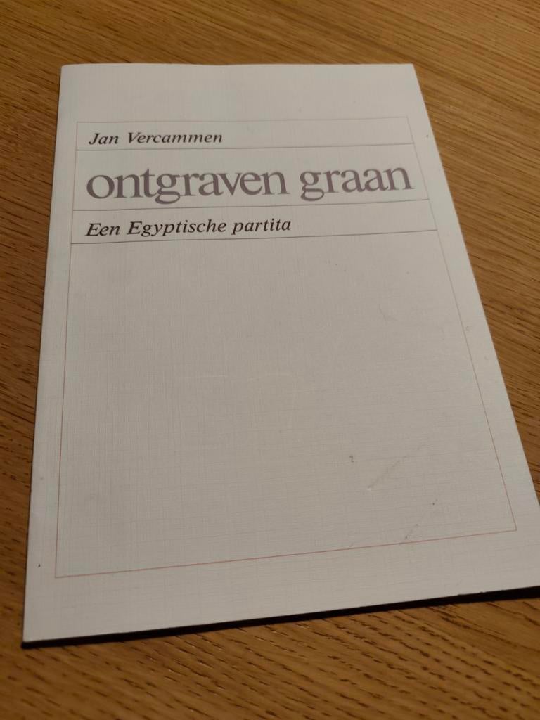 Ontgraven graan. Jan Vercammen. Moeilijk vindbaar., Ophalen of Verzenden